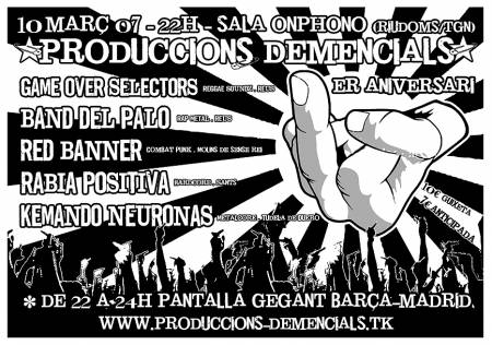 Festival 1r. Aniversari Produccions Demencials a Riudoms