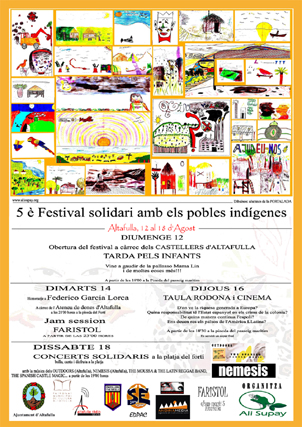 5è. Festival Solidari amb els Pobles Indígenes d'Altafulla