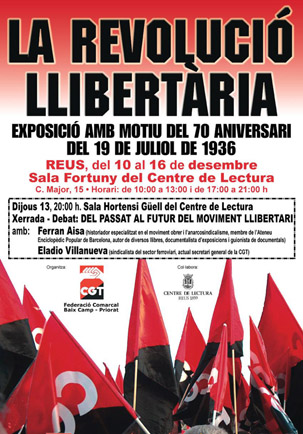 L'exposició sobre la Revolució Llibertària passa per Reus