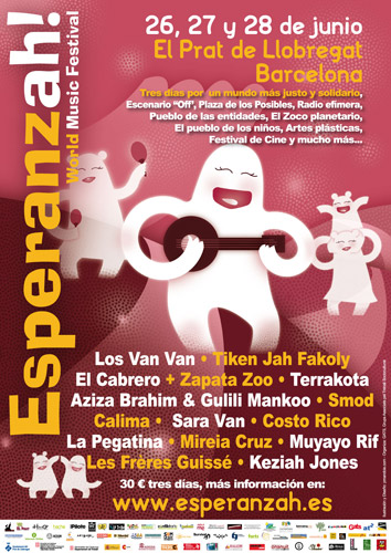 Esperanzah: World Music Festival. 26, 27 i 28 de juny. El Prat de Llobregat