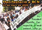 Caminada popular a Reus el 21 de març i Manifestació a Barcelona el 22 de març contra la destrucció del territori