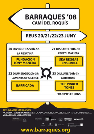 Programació de les Barraques de Reus 2008. Es manté la incertesa sobre l'espai que les acollirà