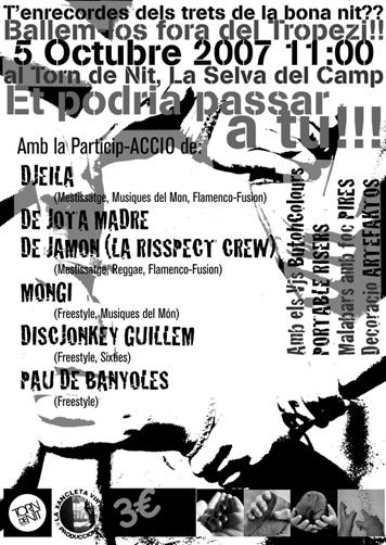 Festa solidària amb el Bruno Salter i els altres dos detinguts