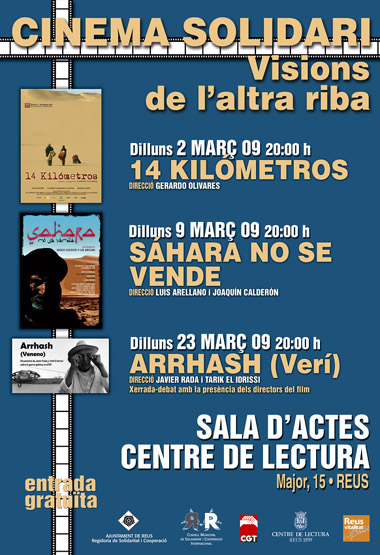 Cicle de cinema solidari "Visions de l’altra riba" a Reus, març 2009