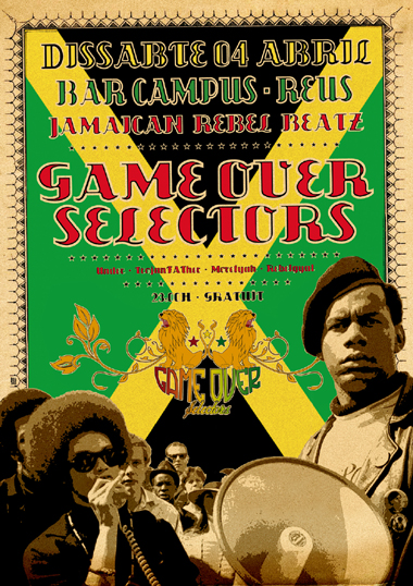 Sessió reggae al Campus el dissabte 4 d'abril amb Game Over Selectors