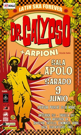 DR.CALYPSO + ARPIONI en concert a Barcelona
